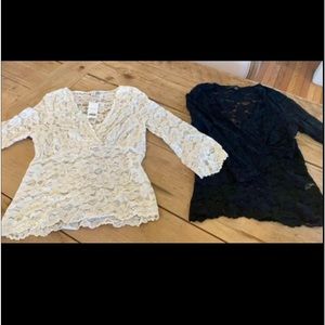 (2) Banana Republic Lace Tops